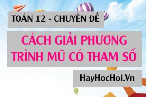 Cách giải và biện luận phương trình mũ chứa tham số m (đầy đủ và dễ hiểu nhất) Toán 12